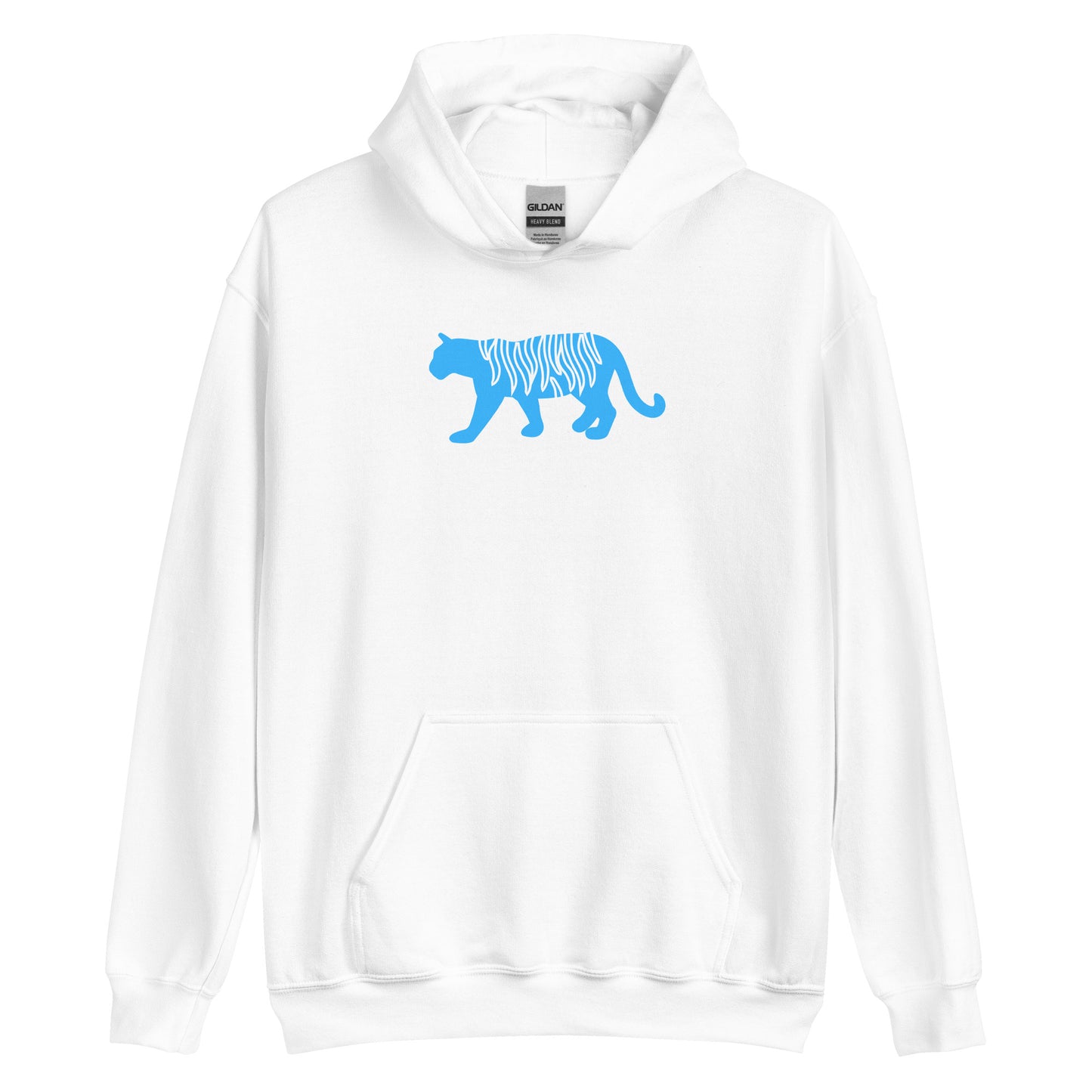 Unisex Blue Tiger Hoodie